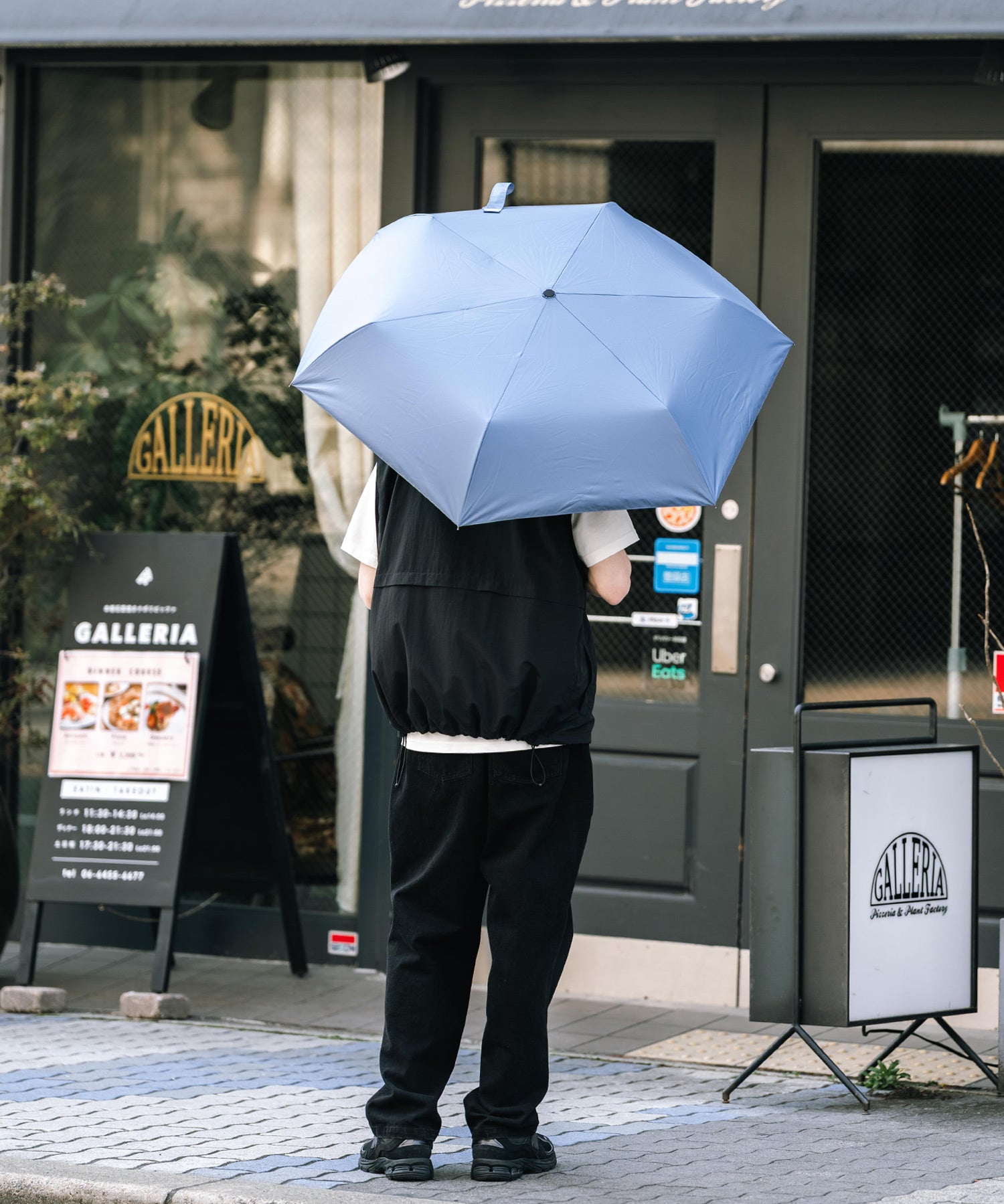 カラビナタイプ晴雨兼用折り畳み日傘  14633