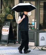 ギア式自動開閉ワンタッチタイプ晴雨兼用折り畳み日傘 14634