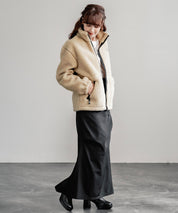 日本未展開モデル THE NORTH FACE ザ・ノースフェイス WHITE LABEL ホワイトレーベル 韓国限定 SHERPA FLEECE JACKET1 オーバーサイズワンポイントロゴ刺繍ボアジャケット 14659