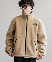 日本未展開モデル THE NORTH FACE ザ・ノースフェイス WHITE LABEL ホワイトレーベル 韓国限定 SHERPA FLEECE JACKET1 オーバーサイズワンポイントロゴ刺繍ボアジャケット 14659