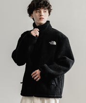 日本未展開モデル THE NORTH FACE ザ・ノースフェイス WHITE LABEL ホワイトレーベル 韓国限定 SHERPA FLEECE JACKET1 オーバーサイズワンポイントロゴ刺繍ボアジャケット 14659
