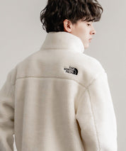 日本未展開モデル THE NORTH FACE ザ・ノースフェイス WHITE LABEL ホワイトレーベル 韓国限定 SHERPA FLEECE JACKET1 オーバーサイズワンポイントロゴ刺繍ボアジャケット 14659