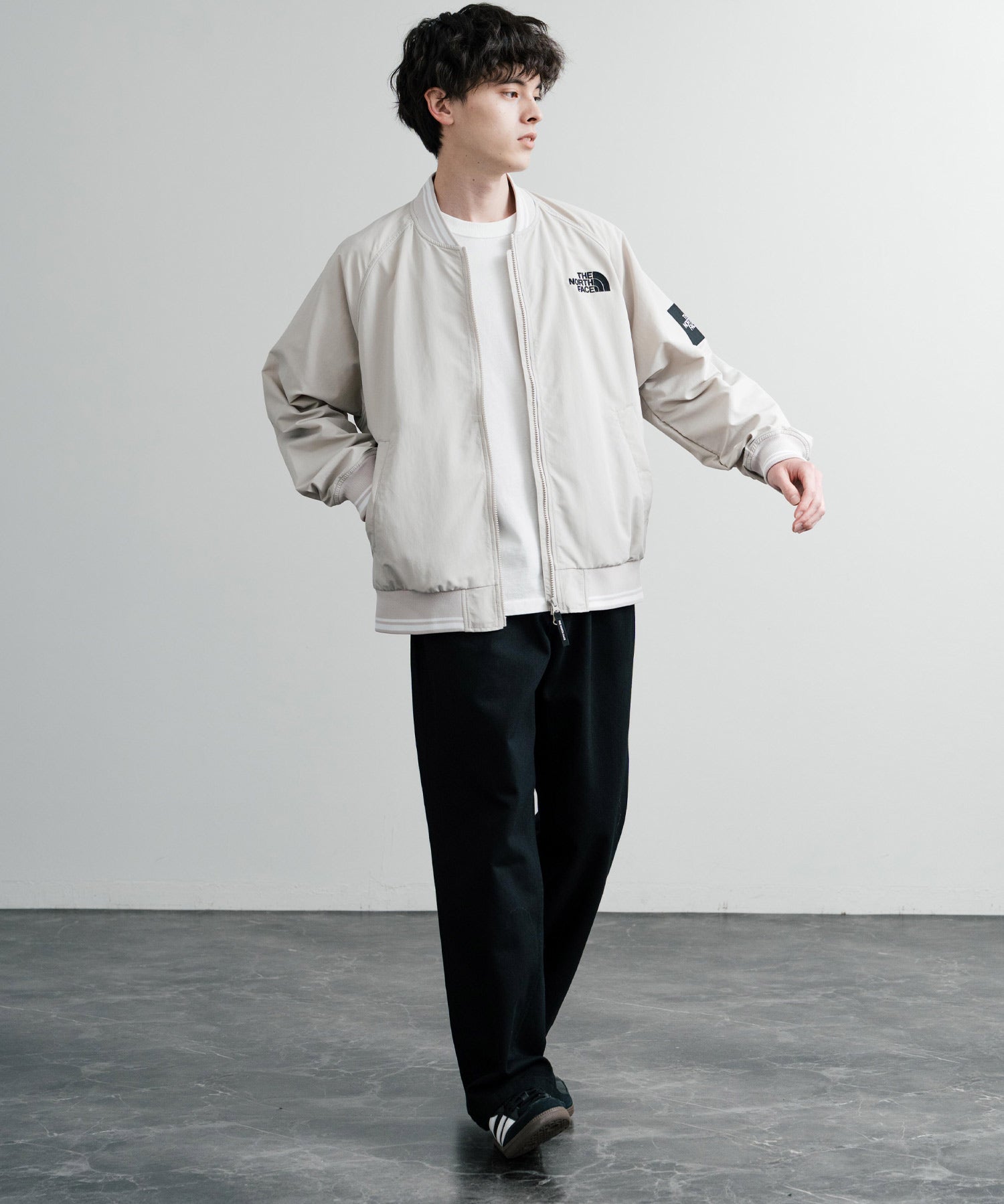 日本未展開モデル THE NORTH FACE ザ・ノースフェイス WHITE LABEL ホワイトレーベル OLEMA EX BOMBER 韓国限定 オーバーサイズワンポイントロゴボンバージャケット