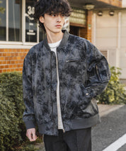 オーバーサイズ ヴィンテージライクPUレザージャケット/フライトジャケット/MA-1 14685