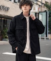 コーデュロイセットアップ CPOシャツジャケット＆イージーワイドパンツ 14686