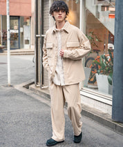 コーデュロイセットアップ CPOシャツジャケット＆イージーワイドパンツ 14686