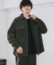コーデュロイセットアップ CPOシャツジャケット＆イージーワイドパンツ 14686