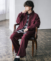 コーデュロイセットアップ CPOシャツジャケット＆イージーワイドパンツ 14686