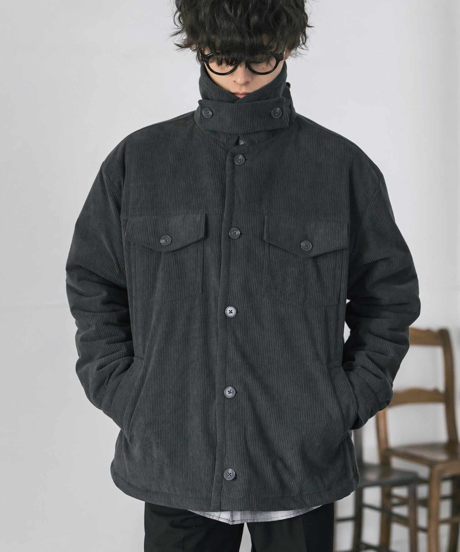 希少 美品✨ ニードルス バンデッドカラーコート ボア コーデュロイ ブラック オーバーサイズ コーデュロイ裏ボア2WAYランチコート 14687 – Rocky Monroe