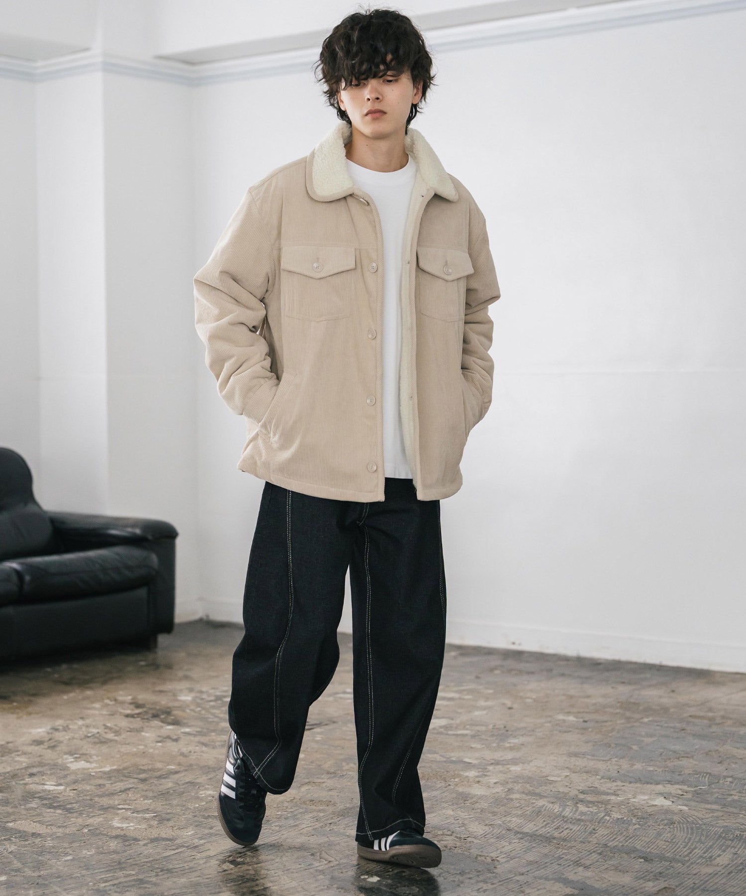 オーバーサイズ コーデュロイ裏ボア2WAYランチコート 14687 – Rocky Monroe