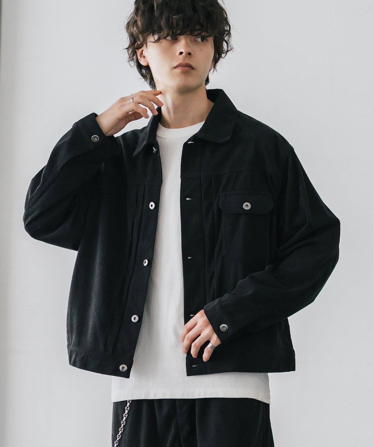 コーデュロイセットアップ 1stショートジャケット/短丈ブルゾン