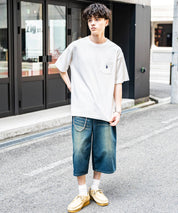U.S.POLO ASSN. ユーエスポロアッスン バックプリント/無地/ボーダー オーバーサイズクルーショートスリーブTシャツ