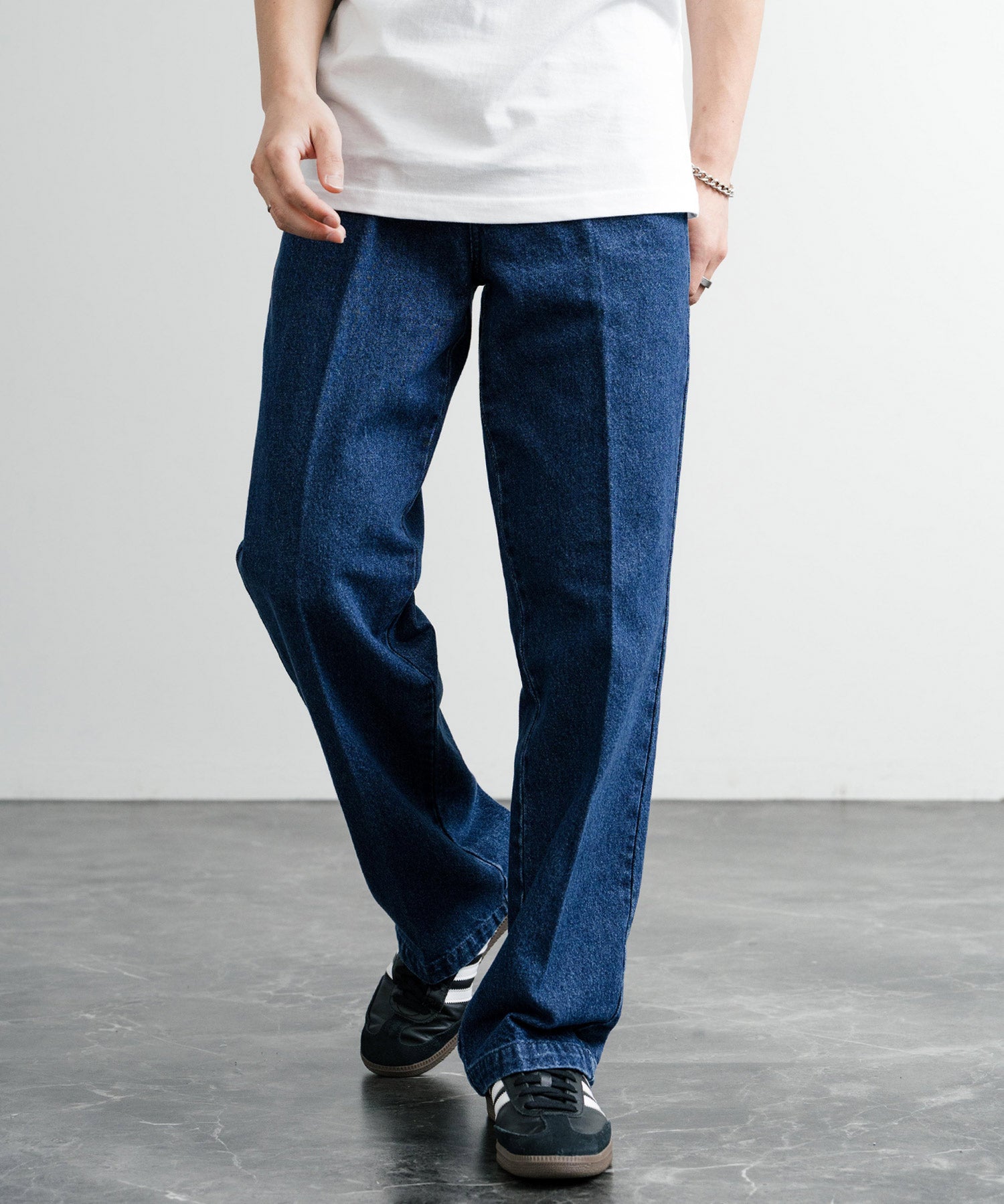 Dickies ディッキーズ デニム874ワークパンツ/ワイドストレートデニムパンツ
