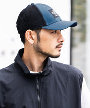 THE NORTH FACE ザ・ノースフェイス MUDDER TRUCKER メッシュスナップバックキャップ ロゴワッペンベースボールキャップ