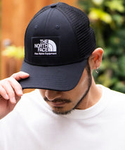 THE NORTH FACE ザ・ノースフェイス MUDDER TRUCKER メッシュスナップバックキャップ ロゴワッペンベースボールキャップ