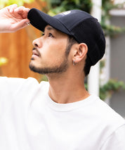 THE NORTH FACE ザ・ノースフェイス MUDDER TRUCKER メッシュスナップバックキャップ ロゴワッペンベースボールキャップ