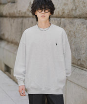 U.S. POLO ASSN. ユーエスポロアッスン オーバーサイズ裏起毛ワンポイントロゴ刺繍長袖スウェット	14765