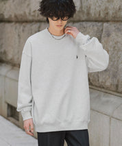 U.S. POLO ASSN. ユーエスポロアッスン オーバーサイズ裏起毛ワンポイントロゴ刺繍長袖スウェット	14765