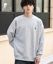 U.S. POLO ASSN. ユーエスポロアッスン オーバーサイズ裏起毛ワンポイントロゴ刺繍長袖スウェット	14765