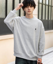 U.S. POLO ASSN. ユーエスポロアッスン オーバーサイズ裏起毛ワンポイントロゴ刺繍長袖スウェット	14765
