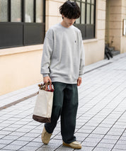 U.S. POLO ASSN. ユーエスポロアッスン オーバーサイズ裏起毛ワンポイントロゴ刺繍長袖スウェット	14765