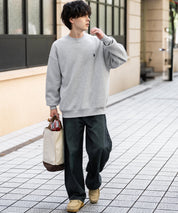 U.S. POLO ASSN. ユーエスポロアッスン オーバーサイズ裏起毛ワンポイントロゴ刺繍長袖スウェット	14765