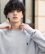 U.S. POLO ASSN. ユーエスポロアッスン オーバーサイズ裏起毛ワンポイントロゴ刺繍長袖スウェット	14765