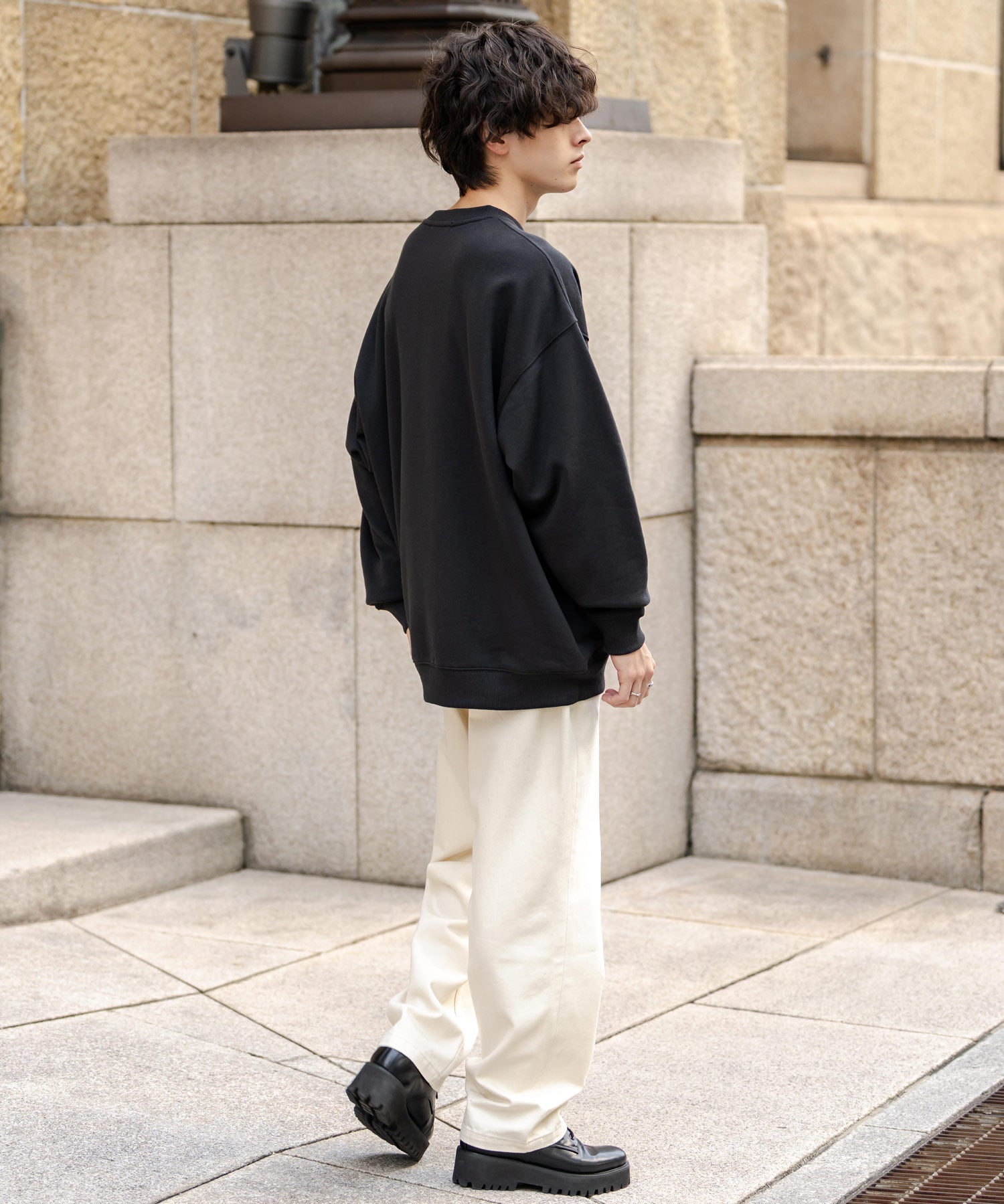 U.S. POLO ASSN. ユーエスポロアッスン オーバーサイズ裏起毛ワンポイントロゴ刺繍長袖スウェット	14765