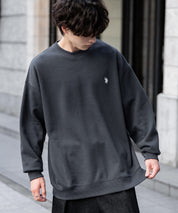 U.S. POLO ASSN. ユーエスポロアッスン オーバーサイズ裏起毛ワンポイントロゴ刺繍長袖スウェット	14765