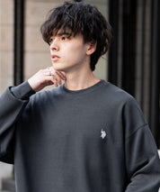 U.S. POLO ASSN. ユーエスポロアッスン オーバーサイズ裏起毛ワンポイントロゴ刺繍長袖スウェット	14765
