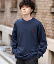 U.S. POLO ASSN. ユーエスポロアッスン オーバーサイズ裏起毛ワンポイントロゴ刺繍長袖スウェット	14765