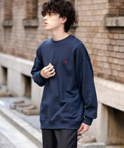 U.S. POLO ASSN. ユーエスポロアッスン オーバーサイズ裏起毛ワンポイントロゴ刺繍長袖スウェット	14765
