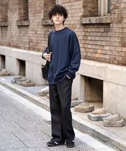 U.S. POLO ASSN. ユーエスポロアッスン オーバーサイズ裏起毛ワンポイントロゴ刺繍長袖スウェット	14765