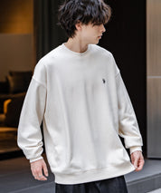 U.S. POLO ASSN. ユーエスポロアッスン オーバーサイズ裏起毛ワンポイントロゴ刺繍長袖スウェット	14765