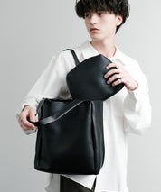 新色追加 PUワンショルダートートバッグ　ポーチセット 14772