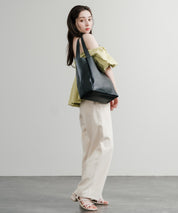 新色追加 PUワンショルダートートバッグ　ポーチセット 14772