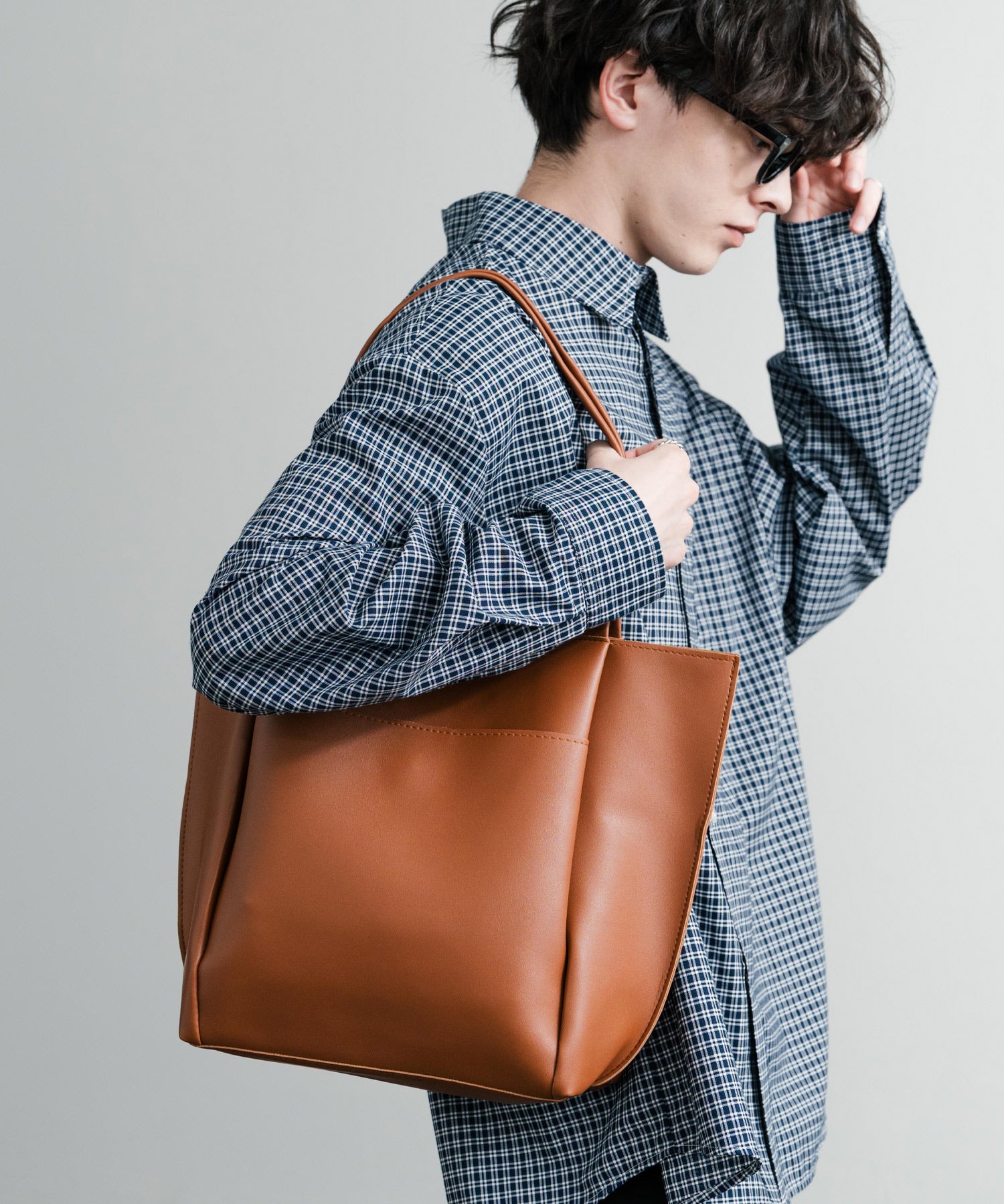 新色追加 PUワンショルダートートバッグ　ポーチセット 14772