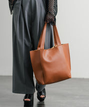 新色追加 PUワンショルダートートバッグ　ポーチセット 14772