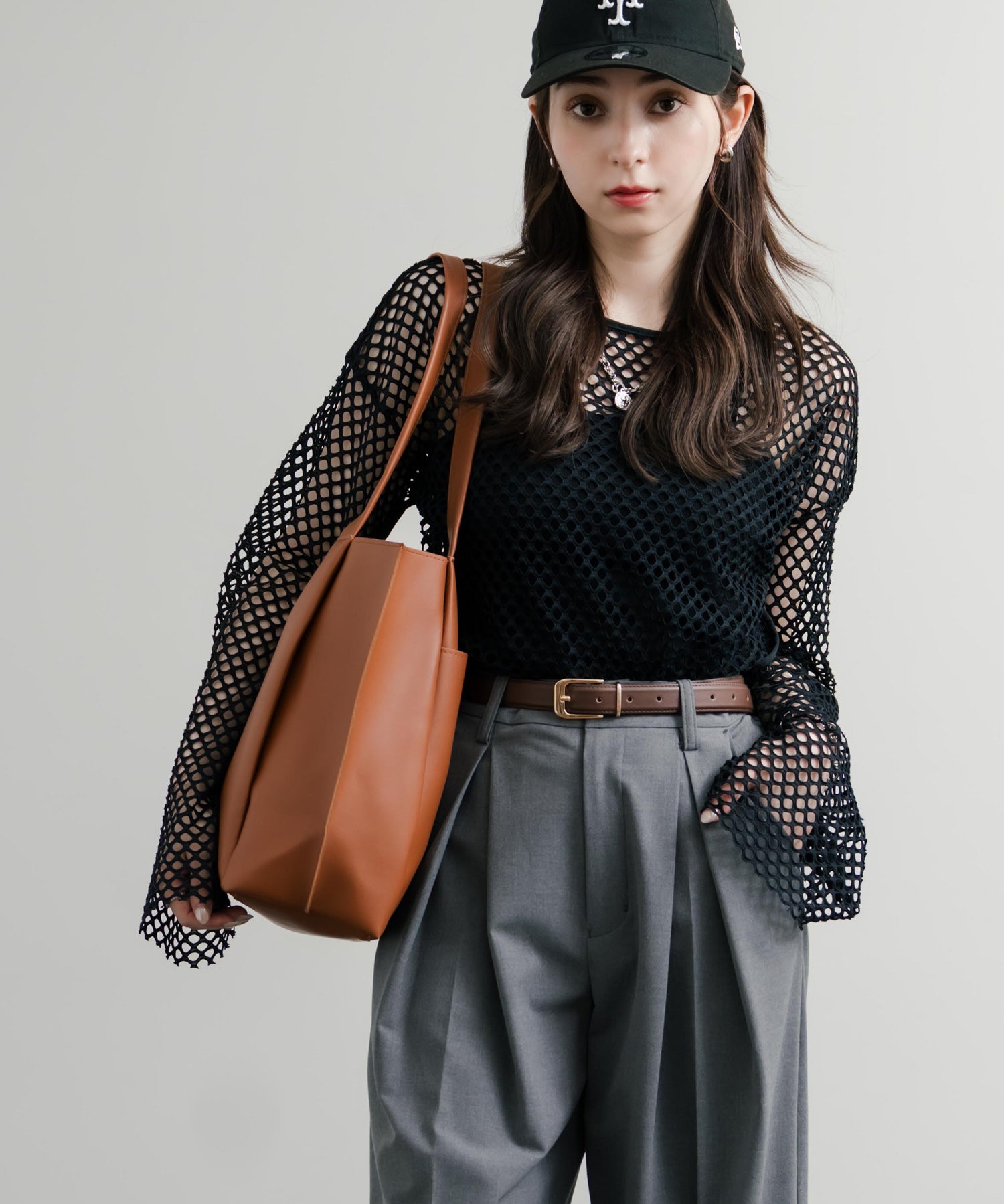 新色追加 PUワンショルダートートバッグ　ポーチセット 14772