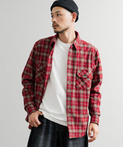 KRIFF MAYER クリフメイヤー ルーズシルエット コットンビエラチェック長袖シャツ 2516300 14779