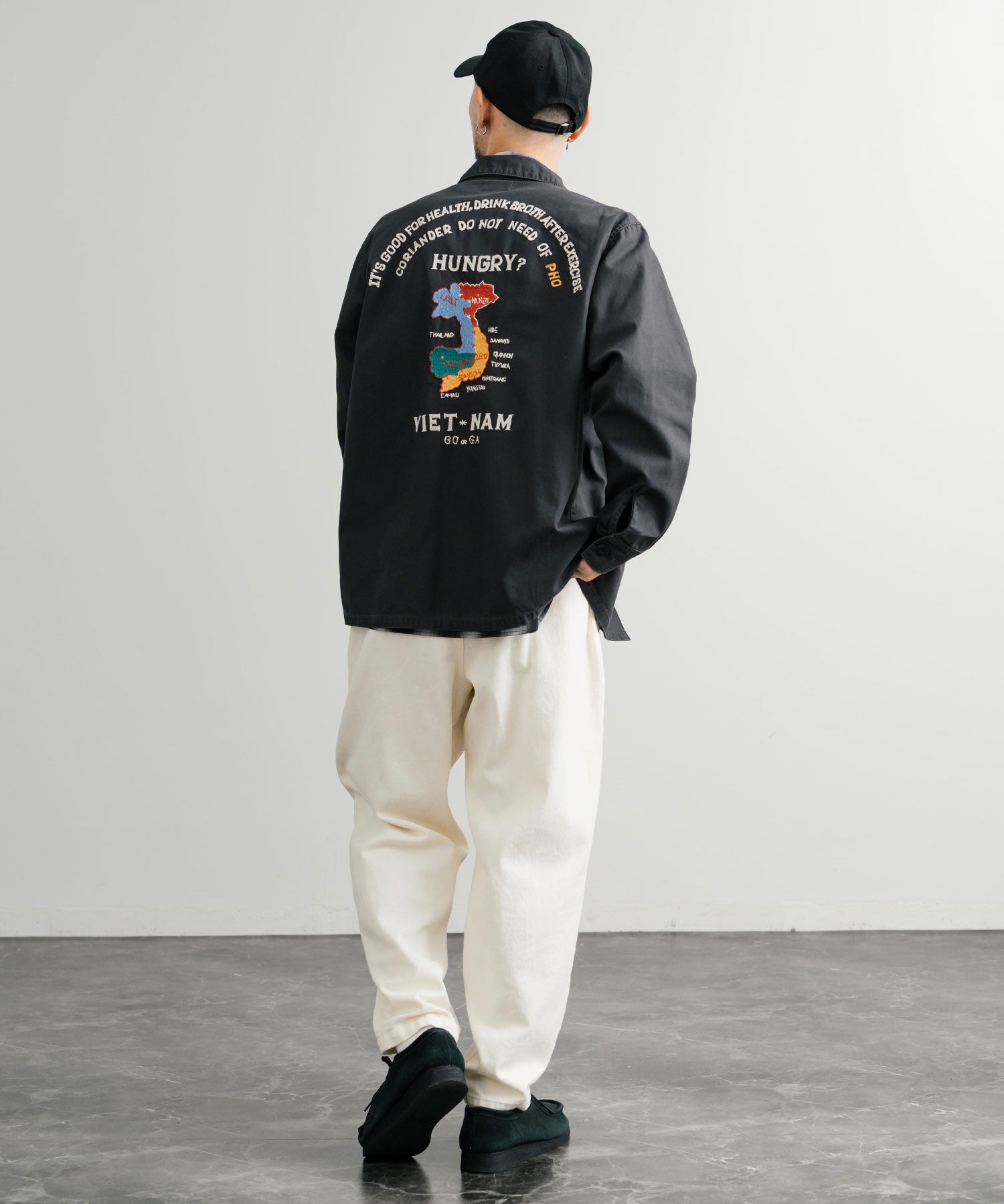 KRIFF MAYER クリフメイヤー スーベニア刺繍長袖ミリタリーシャツジャケット 2514001 14783