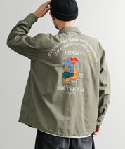 KRIFF MAYER クリフメイヤー スーベニア刺繍長袖ミリタリーシャツジャケット 2514001 14783
