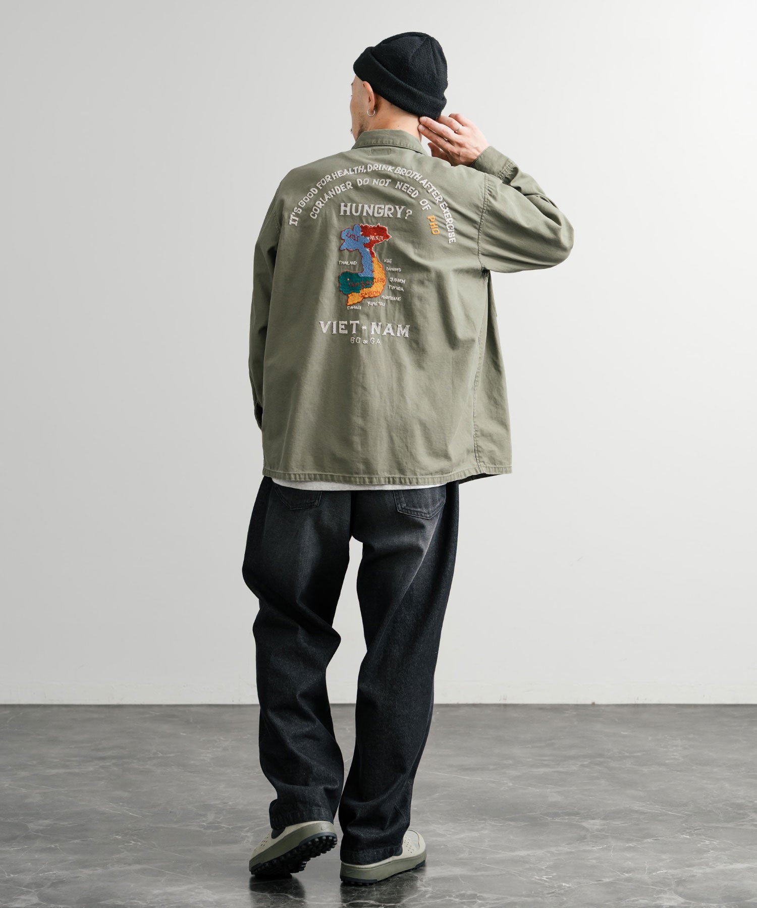 KRIFF MAYER クリフメイヤー スーベニア刺繍長袖ミリタリーシャツジャケット 2514001 14783