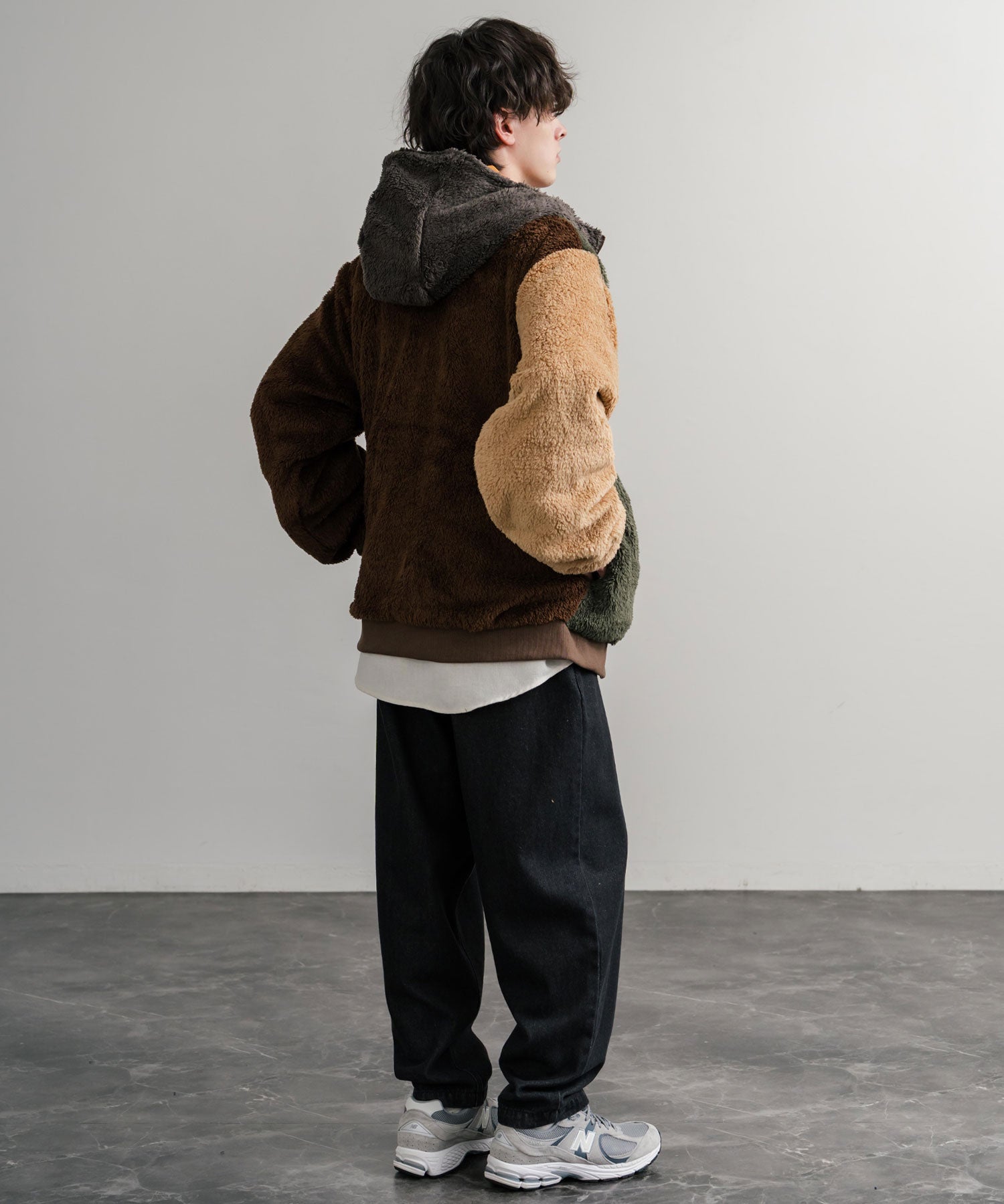KRIFF MAYER クリフメイヤー2WAY リバーシブル ひっくりフード付きボアジャケット/ロゴ刺繍入りマウンテンパーカー 2514403 14795