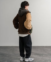 KRIFF MAYER クリフメイヤー2WAY リバーシブル ひっくりフード付きボアジャケット/ロゴ刺繍入りマウンテンパーカー 2514403 14795