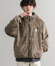 KRIFF MAYER クリフメイヤー2WAY リバーシブル ひっくりフード付きボアジャケット/ロゴ刺繍入りマウンテンパーカー 2514403 14795