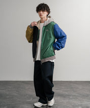 KRIFF MAYER クリフメイヤー2WAY リバーシブル ひっくりフード付きボアジャケット/ロゴ刺繍入りマウンテンパーカー 2514403 14795