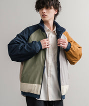 KRIFF MAYER クリフメイヤー 2WAY リバーシブルひっくりスタンドネックボアジャケット/ロゴ刺繍入りボアブルゾン 2514404 14796