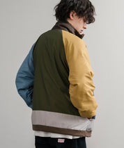 KRIFF MAYER クリフメイヤー 2WAY リバーシブルひっくりスタンドネックボアジャケット/ロゴ刺繍入りボアブルゾン 2514404 14796