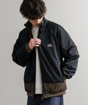 KRIFF MAYER クリフメイヤー 2WAY リバーシブルひっくりスタンドネックボアジャケット/ロゴ刺繍入りボアブルゾン 2514404 14796